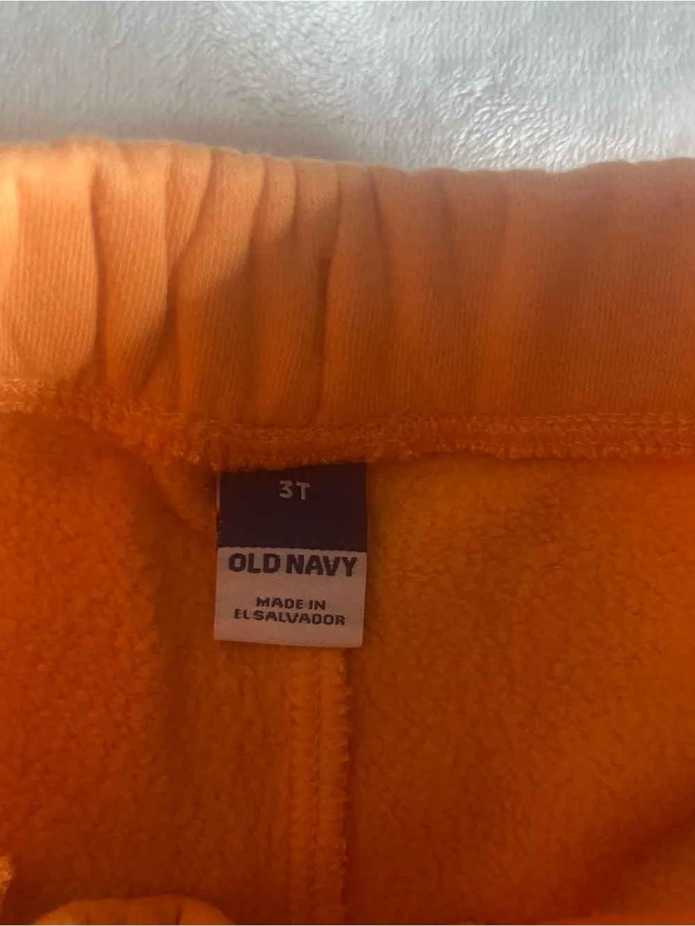 Old Navy Kids Orange Fleece Drawstring Shorts Boys Sz 3T